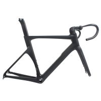 one piece design carbon frame with hidden internal routing frame