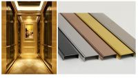 Stainless steel elevator decoration