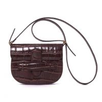 Brown Croco Sling Bag &amp; Waist Bag