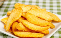 VF yellow peach chips