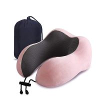 Promotion price meory foam travel kit airplane bus train nap office u shaped neck pillow