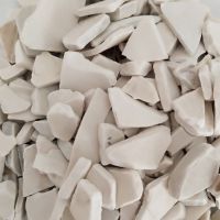 Recycled UPVC pipe scrap and PVC window profile chips white and grey color 