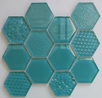 Waterjet Glass Mosaic - MD-1083HEXMS1P