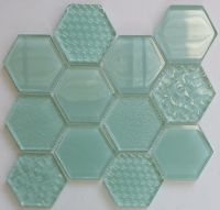 Waterjet Glass Mosaic - MD-1073HEXMS1P