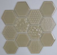 Waterjet Glass Mosaic - MD-1043HEXMS1P