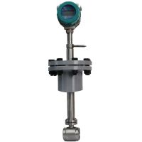 Insertion vortex steam flow meter