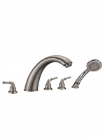 Wide Spread Bath Faucet with Hand-held Shower Faucet