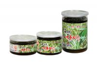 Plastic Container Sanmaneul Myeong-yi (Mountain Garlic Leaf, alpine leek, victory onion) 300g, 500g, 1kg - Dokdo Trade