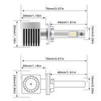 Taida Super Bright 12-24V 36W T9S Car LED Headlight 880 6000K CSP LED Headlamp 4000LM