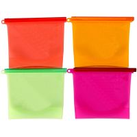 FDA Grade Reusable Ziplock Silicone Food Storage Bag