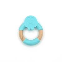 Leatch multi color silicone baby teether manufacturer