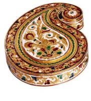 Apple Shape Meenakari Decorative Dry Fruit Box