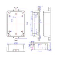 Custom electronic plastic enclosure junction box