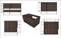 Vanity cabinet for hotel, restaurant, home.