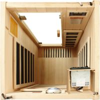 1 person hemlock far infrared sauna room