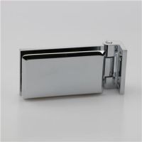 Decorated glass heavy duty pivot hinge