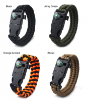 Multi Colors Outdoor Survival Multifunction Bracelet