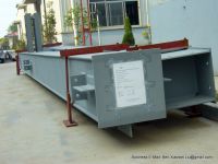 Welded steel column, steel structure, steel framework