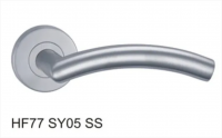 Stainless Steel Hollow Tube Lever Door Handle (HF77SY05 SS)