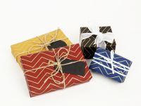 Gravure Printing Zig Zag Gift Wrapping
