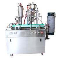 Semi automatic aerosol filling machine for self defense pepper spray