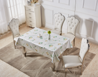 Metal embossed priting Tablecloth 