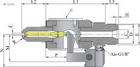 needle type penumatic shut-off nozzle