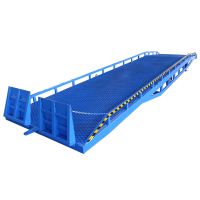 6-10 ton mobile container loading ramp forklift yard ramp dock leveler