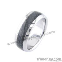 carbon fiber ring, stainless steel ring, mens jewelry, mens ring