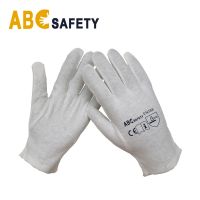 ABC SAFETY 100% Bleach Cotton / Interlock Glove Reversible With Hem