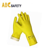 Economy Flock-Lined Yellow Latex Unsupported