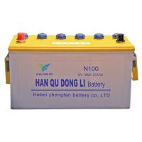 N100 dry charged battery