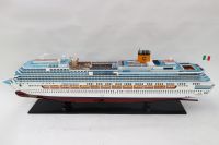 COSTA PACIFICA PAINTED WOODEN MODEL BOAT HIGH QUALITY MADE IN VIETNAM