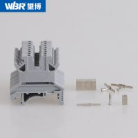 DIN rail terminal block screw terminal voltage connector UK1.5N