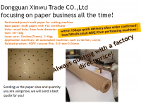 Brown perforated kraft paper roll wholesale from China