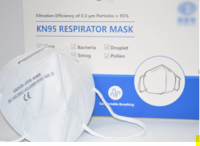 KN95 Respirator  (no valve, 4 ply)  English Packing With CE Mark