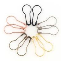 Panda Pear Shaped Brass Safety Pins