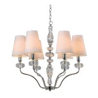 Clear K9 Crystal Chandelier NC1241P-6CR