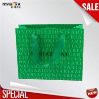 custom logo printed art paper bag with handle(4)