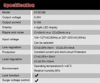  regulated DC power supply 30V 10A