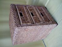 Water Hyacinth Wooden Frame 3 Drawer