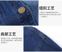 Denim Jacket  Cotton Padded Jacket Men&amp;#039;s Autumn New Trend Large Size Hooded Jacket Korean Loose Fashion Brand Sports Clothes