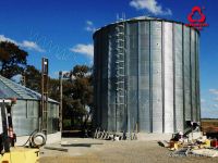 Assembly hot galvanized grain steel silo