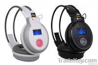 Micro SD card wireless headphone +FM radio