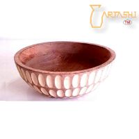 Large handmade designer bowl wooden