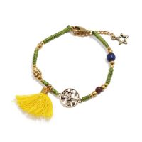 Life tree tassels handmade braiding Bracelet - MCS080