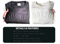 Premium Embossed Sweatshirts