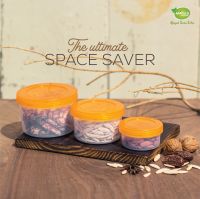 Appollo Houseware Smart Jar Mini 3pc Set (60ml, 200ml, 400ml) High Quality Light Weight Food Jar For Refrigerator And Microwave Easy To Handle Durable Air Tight Food Container Plastic Food Jar For Storing And Freezing Food Items, Unbreakable Reusable Easy