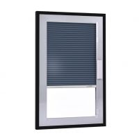 Manual integrated blinds between glass