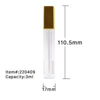 Wholesale Unique Private Label Cute Big Brush Clear Empty Wand Custom Logo Lipgloss Tube